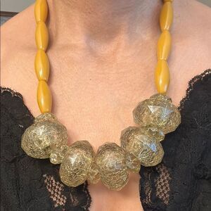 RARE  Lydell NYC Chunky Faceted Bead Statement  Necklace